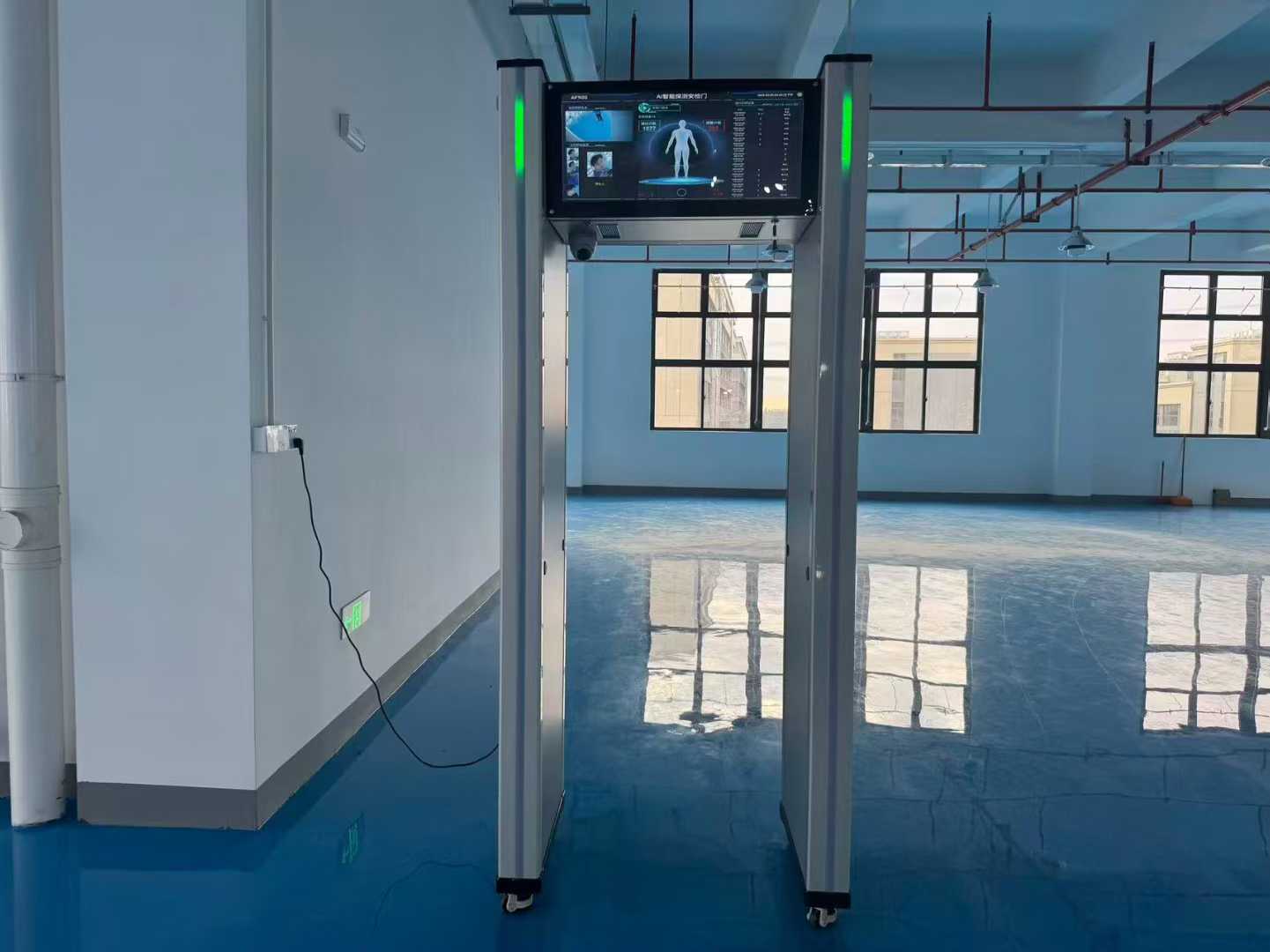 2026年3月惠州新厂房车间，AF900智慧安检门安装验收完